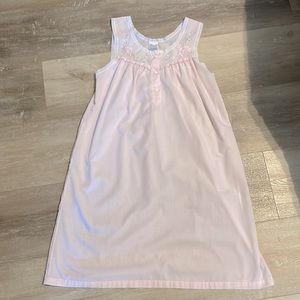 Vintage Embroidered Pink Nightgown by Carole S